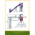 50t/h HZS50 smal concrete batching plant